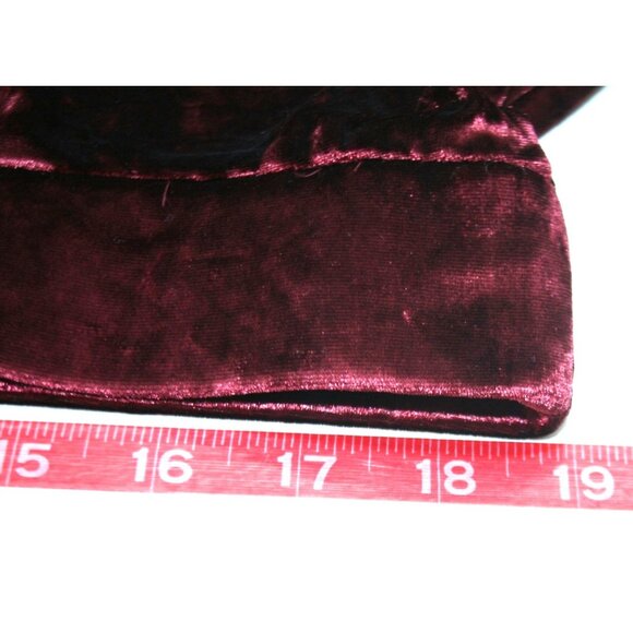 Torrid Women's Crushed Velvet Mini Skirt Maroon Plus Size 18-20 Pockets NWT - Picture 5 of 6